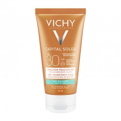 Vichy Capital Soleil Dry Touch Protective Face Fluid SPF30+ Λεπτόρρευστη Αντηλιακή για Ματ Αποτέλεσμα 50ml	