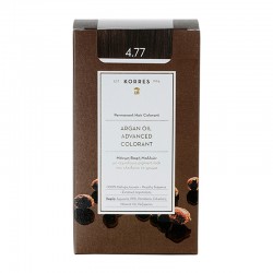 Korres Argan Oil Advanced Colorant Βαφή Μαλλιών 4.77 Σκούρο Σοκολατί 50ml