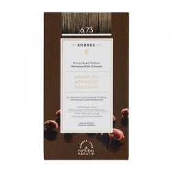 Korres Argan Oil Advanced Colorant Βαφή Μαλλιών 6.73 Χρυσό Κακάο 50ml