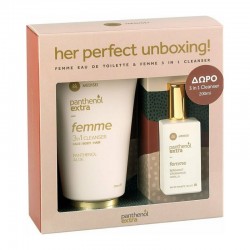 Medisei Panthenol Extra Set Her Perfect Unboxing Femme Eau de Toilette 50ml + ΔΩΡΟ 3in1 Cleanser 200m