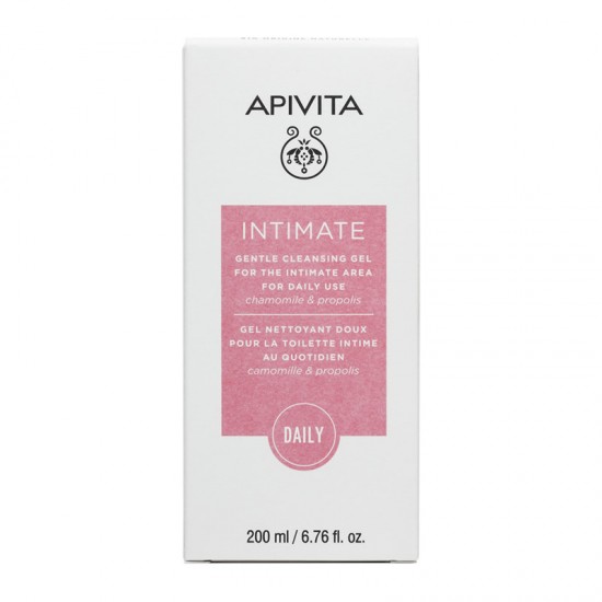Apivita Intimate Daily Gentle Cleansing Gel Απαλό Τζελ Καθαρισμού Ευαίσθητης Περιοχής για Καθημερινή Χρήση με Χαμομήλι & Πρόπολη 200ml