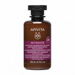 Apivita Intimate Lady Gentle Foam Cleanser Απαλός Αφρός Καθαρισμού Ευαίσθητης Περιοχής για Προστασία από την Ξηρότητα με Αλόη & Πρόπολη 200ml