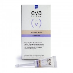 Intermed Eva Intima Restore Vaginal Gel Κολπική Γέλη Αποκατάστασης σε Προγεμισμένα Σωληνάρια 2,5g x 9τμχ