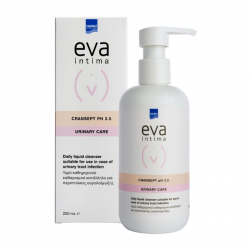 Intermed Eva Intima Wash Cransept Υγρό Καθαρισμού Ευαίσθητης Περιοχής Ιδανικό για Περιπτώσεις Επαναλαμβανόμενων Ουρολοιμώξεων 250ml 