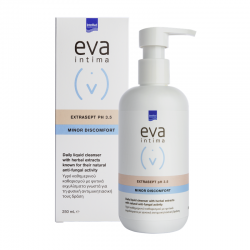 Intermed Eva Intima Wash Extrasept Απαλό Υγρό Καθαρισμού της Ευαίσθητης Περιοχής με Ήπια Φυσική Αντισηπτική Δράση 250ml