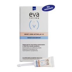 Intermed Eva Intima Moist Long Acting Vaginal Gel Κολπική Γέλη για Ενυδάτωση & Ξηρότητα σε Προγεμισμένα Σωληνάρια 2,5g x 9τμχ
