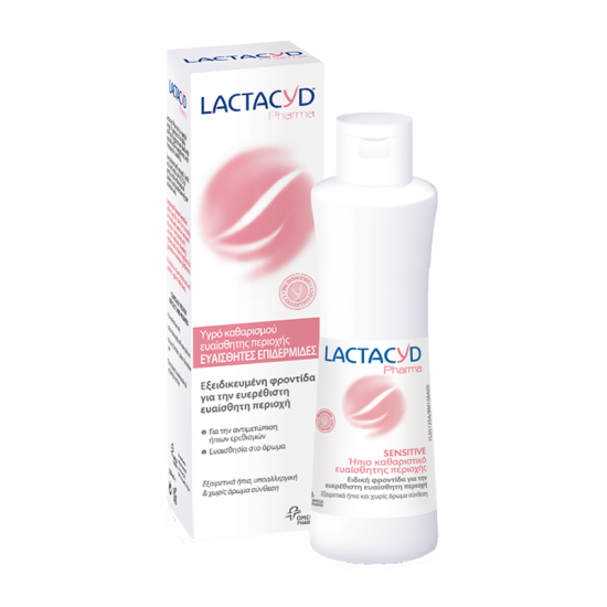 Lactacyd Pharma Sensitive Intimate Wash Ήπιο Καθαριστικό Ευαίσθητης Περιοχής για Ευαίσθητες Επιδερμίδες 250ml