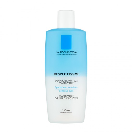 La Roche-Posay Respectissime Waterproof Eye Make-Up Remover Λoσιόν Καθαρισμού για Αδιάβροχου Μακιγιάζ Ματιών 125ml