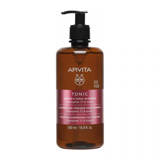 Apivita Shampoo Women's Tonic Τονωτικό Σαμπουάν με Ιπποφαές & Δάφνη κατά της Τριχόπτωσης για Γυναίκες 500ml