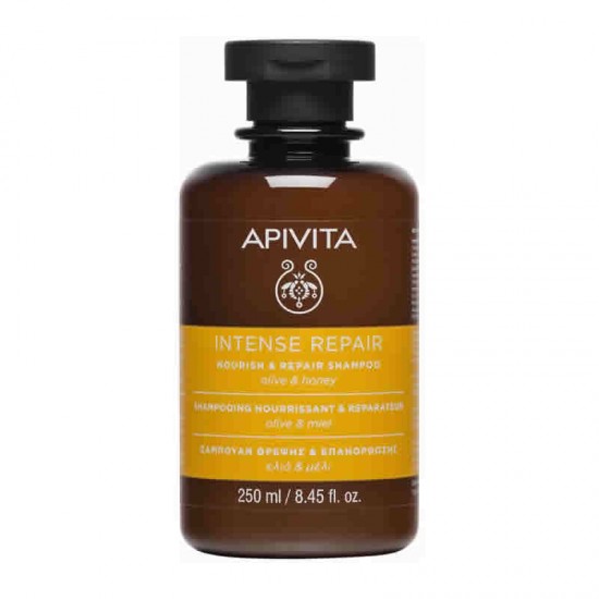Apivita Shampoo Σαμπουάν Θρέψης & Επανόρθωσης με Ελιά & Μέλι Intense Repair 250ml