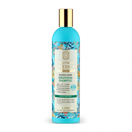 Natura Siberica Oblepikha Shampoo For All Hair Types 400ml - Σαμπουάν για Μέγιστο Όγκο για Όλους τους Τύπους Μαλλιών