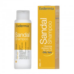 Evdermia Sandal Shampoo Σμηγματορρυθμιστικό Σαμπουάν για λιπαρά μαλλιά 250ml