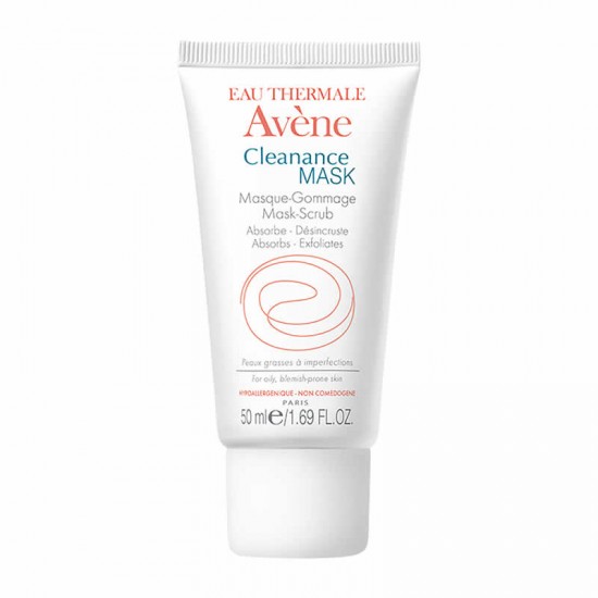 Avene Cleanance Mask Scrub Απολεπιστική Απορροφητική Μάσκα για Λιπαρό Δέρμα με Ατέλειες 50ml
