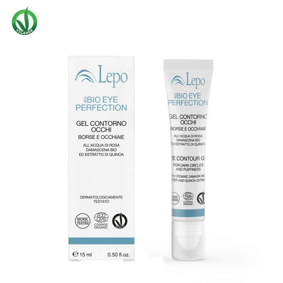 Lepo Eco Bio Eye Perfection Contour Gel 15ml - Τζελ Ματιών για Ατέλειες και Λάμψη για Μαύρους και Πρηξίματα