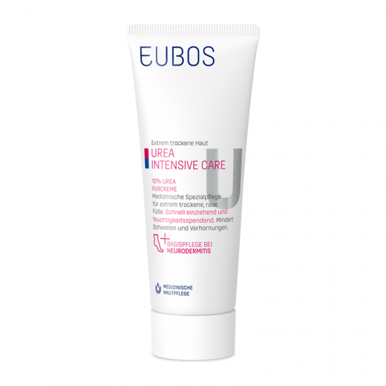 Eubos Urea 10% Intensive Care Foot Cream Κρέμα Ποδιών για Εντατική φροντίδα για το Εξαιρετικά Ξηρό, Σκληρό και Σκασμένο Δέρμα των Ποδιών 100ml