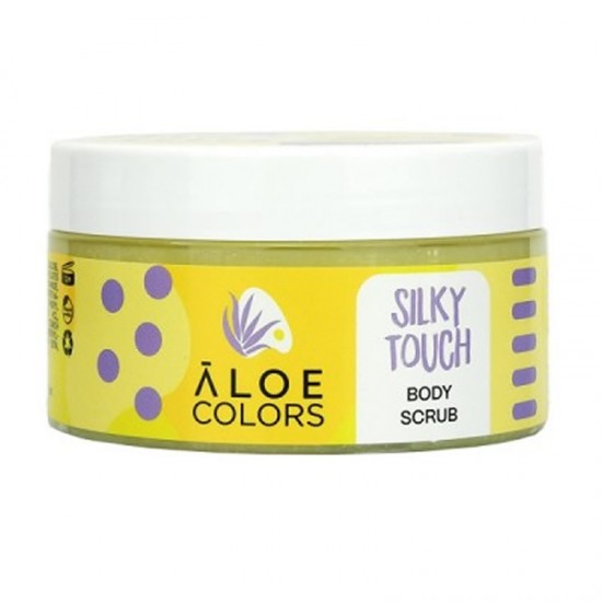 Aloe Colors Silky Touch Body Scrub 200ml - Απαλό Απολεπιστικό Σώματος με Βιολογική Αλόη για Όλους τους Τύπους Επιδερμίδας