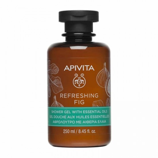 Apivita Shower Gel Refreshing Fig Δροσερό Αφρόλουτρο με Σύκο & Αιθέρια Έλαια 250ml