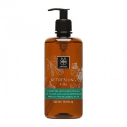 Apivita Shower Gel Refreshing Fig Δροσερό Αφρόλουτρο με Σύκο & Αιθέρια Έλαια 500ml
