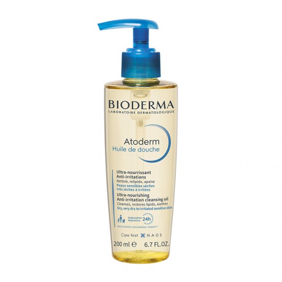 Bioderma Atoderm Huile De Douche Εξαιρετικά Θρεπτικό Έλαιο Καθαρισμού Σώματος για Πολύ Ξηρή Επιδερμίδα με Τάση Ατοπίας 200ml