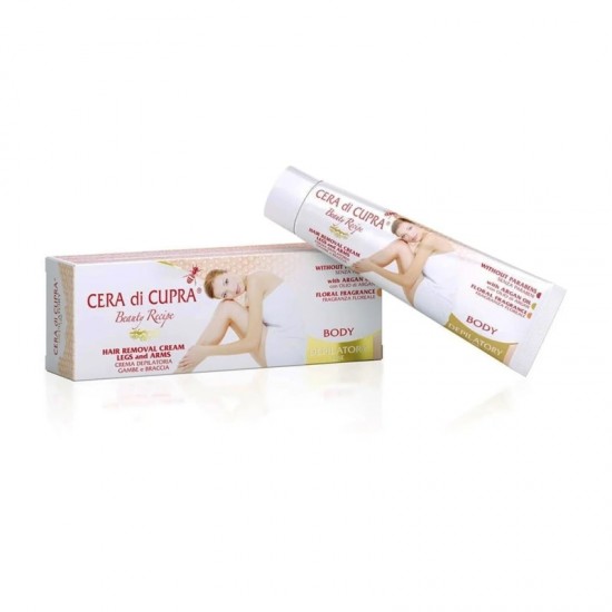Cera di Cupra Body Hair Removal Cream Legs & Arms 100ml - Κρέμα Αποτρίχωσης Σώματος με Χαμομήλι & Κερί Μελισσών για Ευαίσθητες Επιδερμίδες