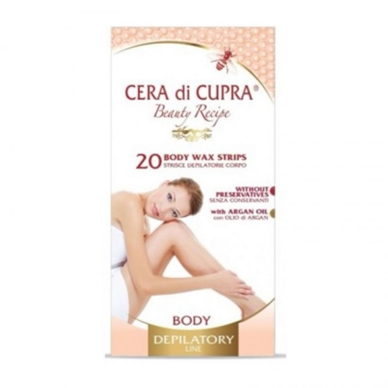 Cera di Cupra Body Wax Strips 20 Τεμάχια - Αποτριχωτικές Ταινίες Σώματος