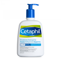 Cetaphil Gentle Skin Emulsion Cleanser 470ml -  Απαλό Καθαριστικό για Πρόσωπο και Σώμα για την Ξηρή & Ευαίσθητη Επιδερμίδα