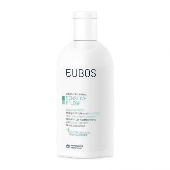 Eubos Sensitive Care Shower Cream Απαλό Κρεμώδες Καθαριστικό Σώματος για Απαλό και Προστατευμένο από Αφυδάτωση Ευαίσθητο Δέρμα 200ml
