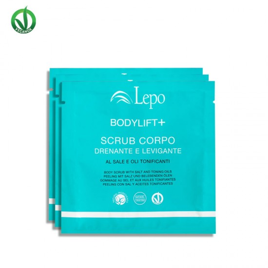 Lepo Bodylift+ Draining and Smoothing Body Scrub 3x40g - Ξηρό Λάδι Σώματος για Ραγάδες, Γήρανση και Χαλάρωση της Επιδερμίδας