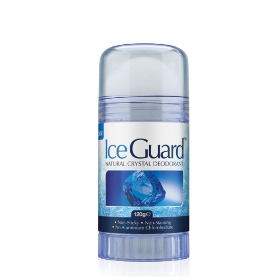 Optima Ice Guard Natural Crystal Deodorant Twist Up Roll-On 120g - Φυσικός Κρύσταλλος σε Υποαλλεργικό Άοσμο Αποσμητικό από Φυσικά Μεταλλικά Άλατα