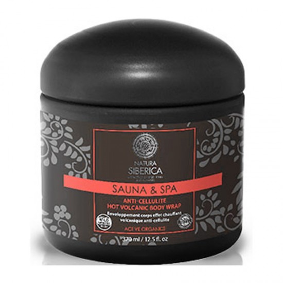 Natura Siberica Sauna & Spa Anti-Cellulite Hot Volcanic Body Wrap 370ml - Ζεστό Απολεπιστικό Σώματος με Υφαιστειακή Λάσπη κατά της Κυτταρίτιδας