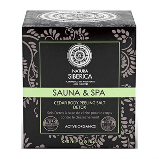 Natura Siberica Sauna & Spa Cedar Body Peeling Salt 370ml - Απολεπιστικό Σώματος για Αποτοξίνωση