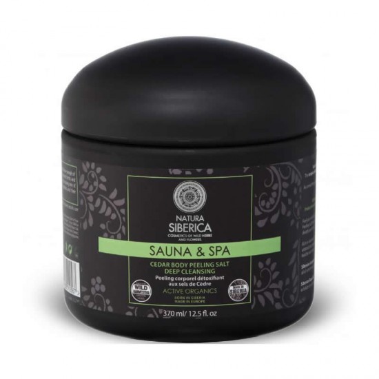 Natura Siberica Sauna & Spa Cedar Body Peeling Salt 370ml - Απολεπιστικό Σώματος για Αποτοξίνωση