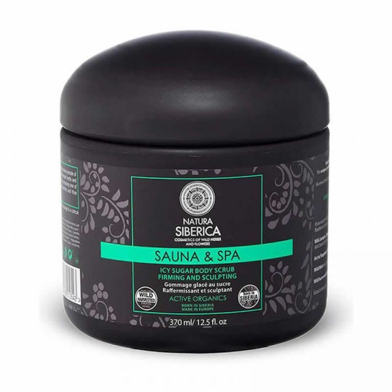 Natura Siberica Sauna & Spa Icy Sugar Body Scrub 370ml - Παγωμένο Scrub για Αδυνάτισμα, Έντονη Σύσφιξη και Σμίλευση