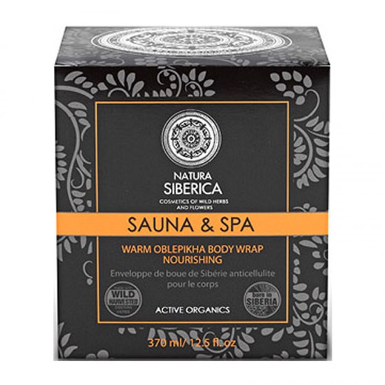 Natura Siberica Sauna & Spa Warm Oblepikha Body Wrap 370ml - Ζεστό Απολεπιστικό Σώματος για Θρέψη και Αναζωογόνηση