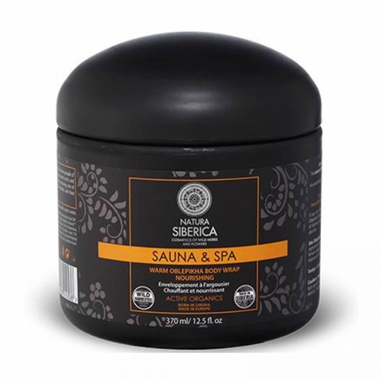 Natura Siberica Sauna & Spa Warm Oblepikha Body Wrap 370ml - Ζεστό Απολεπιστικό Σώματος για Θρέψη και Αναζωογόνηση