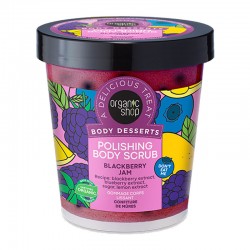 Organic Shop Body Desserts Polishing Body Scrub Blackberry Jam 450ml - Μαρμελάδα Βατόμουρο Απολεπιστικό Σώματος Λείανσης με Βιολογικό Εκχύλισμα Βατόμουρου
