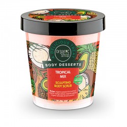 Organic Shop Body Desserts Tropical Mix Body Scrub 450ml - Απολεπιστικό Σώματος Σμίλευσης με Άρωμα Τροπικών Φρούτων (Προκαλεί Θερμότητα)