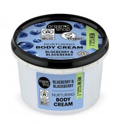 Organic Shop Body Cream Nurturing Blueberry & Blackberry 250ml - Θρεπτική Κρέμα Σώματος με Μύρτιλο και Βατόμουρο