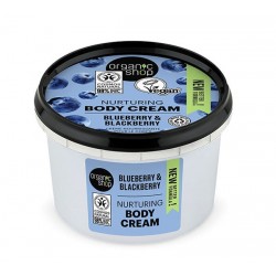 Organic Shop Body Cream Nurturing Blueberry & Blackberry 250ml - Θρεπτική Κρέμα Σώματος με Μύρτιλο και Βατόμουρο
