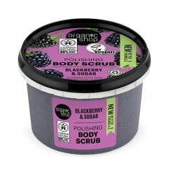 Organic Shop Body Scrub Polishing Blackberry & Sugar 250ml - Απολεπιστικό Λείανσης Σώματος με Βατόμουρο και Ζάχαρη