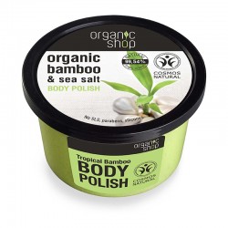 Organic Shop Body Polish Tropical Bamboo Body Scrub 250ml - Απολεπιστικό Σώματος με Μπαμπού & Θαλασσινό Αλάτι