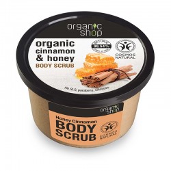 Organic Shop Body Scrub Honey Cinnamon 250ml - Απολεπιστικό Σώματος με Κανέλα & Μέλι