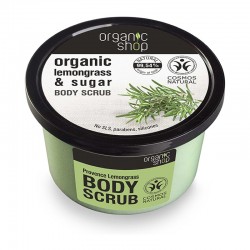 Organic Shop Body Scrub Provancal Lemongrass 250ml - Απολεπιστικό Σώματος με Λεμονόχορτο & Ζάχαρη