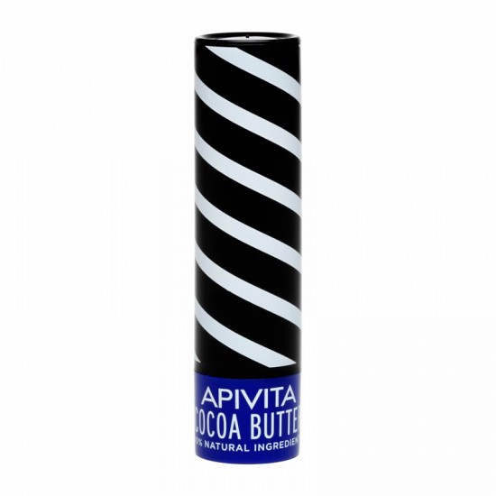 Apivita Lip Care Cocoa Butter SPF20+ Ενυδατικό Λιπ Χειλιών με Βούτυρο Κακάο & Μέλι και Δείκτη Αντηλιακής Προστασίας 4,4g