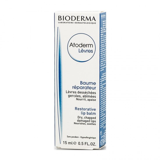 Bioderma Atoderm Levres Κρέμα Εντατικής Φροντίδας Θρέψης και Αναδόμησης για Ξηρά και Σκασμένα Χείλη 15ml