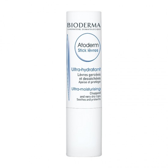 Bioderma Atoderm Stick Levres Στικ Εντατικής Φροντίδας Θρέψης & Αναδόμησης για Ξηρά & Σκασμένα Χείλη 4g