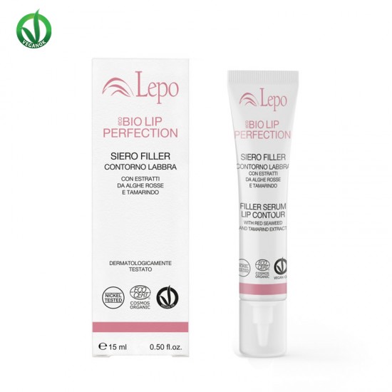 Lepo Eco Bio Lip Perfection Serum Filler Lip Contour 11ml - Φυτικός Βιολογικός Ορός Περιποίησης Χειλιών