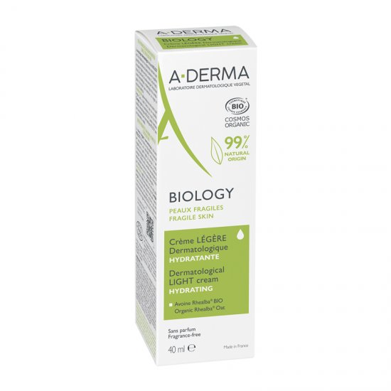 A-Derma Biology Δερματολογική Ελαφριά Ενυδατική Κρέμα Προσώπου 40ml