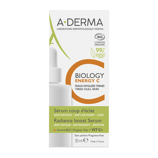 A-Derma Biology Energy C Ορός Ενίσχυσης Λάμψης με Βιταμίνη C 30ml