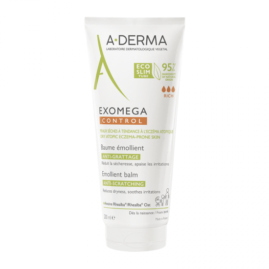 A-Derma Exomega Control Emollient Balm Μαλακτικό Βάλσαμο κατά του Αισθήματος Κνησμού 200ml